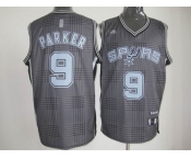 nba san antonio spurs #9 parker black grey[2012]