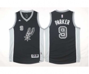 nba san antonio spurs #9 parker black[2016 new]