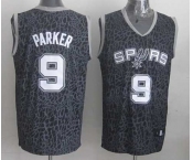 nba san antonio spurs #9 tony parker black leopard print[2014 new]