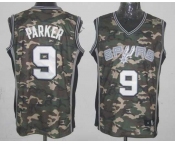 nba san antonio spurs #9 tony parker camo