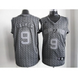 nba san antonio spurs #9 tony parker grey[static fashion swingman]