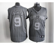 nba san antonio spurs #9 tony parker grey[static fashion swingman]