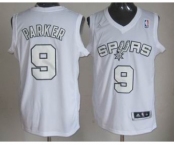 nba san antonio spurs #9 tony parker white-1[revolution 30 swingman]