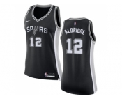 Women Nike San Antonio Spurs #12 LaMarcus Aldridge Black NBA Swingman Icon Edition Jersey