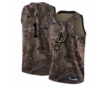 Women's Nike San Antonio Spurs #1 Lonnie Walker Swingman Camo Realtree Collection NBA Jersey