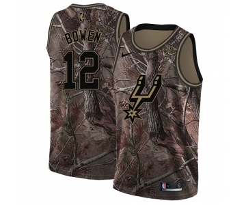 Women's Nike San Antonio Spurs #12 Bruce Bowen Swingman Camo Realtree Collection NBA Jersey