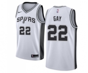 Women's Nike San Antonio Spurs #22 Rudy Gay Swingman White Home NBA Jersey - Association Edition