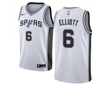 Women's Nike San Antonio Spurs #6 Sean Elliott Swingman White Home NBA Jersey - Association Edition