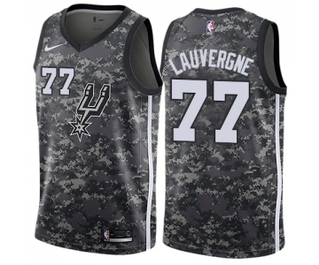 Women's Nike San Antonio Spurs #77 Joffrey Lauvergne Swingman Camo NBA Jersey - City Edition