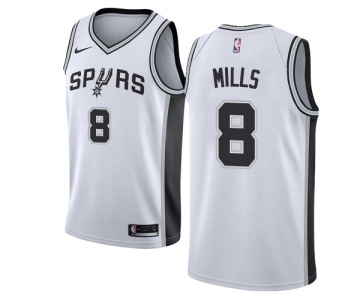 Women's Nike San Antonio Spurs #8 Patty Mills Swingman White Home NBA Jersey - Association Edition