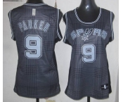 women nba san antonio spurs #9 tony parker black-grey[2012]