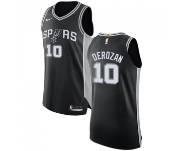 Youth Nike San Antonio Spurs #10 DeMar DeRozan Swingman Black NBA Jersey - Icon Edition