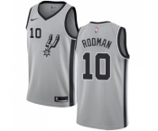 Youth Nike San Antonio Spurs #10 Dennis Rodman Swingman Silver Alternate NBA Jersey Statement Edition