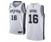 Youth Nike San Antonio Spurs #16 Pau Gasol Swingman White Home NBA Jersey - Association Edition