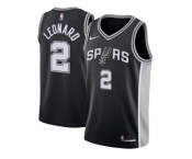 Youth Nike San Antonio Spurs #2 Kawhi Leonard Black NBA Swingman Jersey