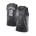 Youth Nike San Antonio Spurs #2 Kawhi Leonard Swingman Camo NBA Jersey - City Edition