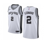 Youth Nike San Antonio Spurs #2 Kawhi Leonard Swingman White Home NBA Jersey - Association Edition