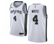 Youth Nike San Antonio Spurs #4 Derrick White Swingman White Home NBA Jersey - Association Edition