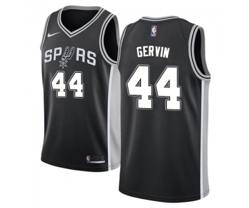 Youth Nike San Antonio Spurs #44 George Gervin Swingman Black Road NBA Jersey - Icon Edition