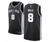 Youth Nike San Antonio Spurs #8 Patty Mills Swingman Black Road NBA Jersey - Icon Edition