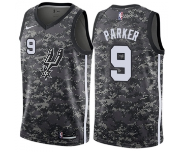 Youth Nike San Antonio Spurs #9 Tony Parker Swingman Camo NBA Jersey - City Edition