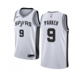 Youth Nike San Antonio Spurs #9 Tony Parker Swingman White Home NBA Jersey - Association Edition