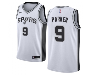 Youth Nike San Antonio Spurs #9 Tony Parker Swingman White Home NBA Jersey - Association Edition