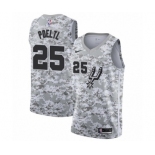 Youth San Antonio Spurs #25 Jakob Poeltl White Swingman Jersey - Earned Edition