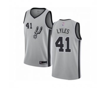 Youth San Antonio Spurs #41 Trey Lyles Swingman Silver Basketball Jersey Statement Edition