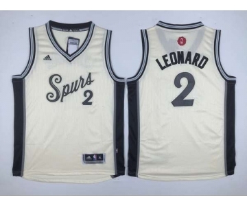 youth nba san antonio spurs #2 leonard white[2015 Christmas edition]