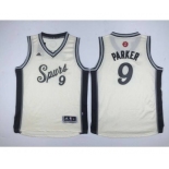 youth nba san antonio spurs #9 parker white[2015 Christmas edition]