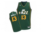 Men Adidas Utah Jazz #13 Tony Bradley Swingman Green Alternate NBA Jersey