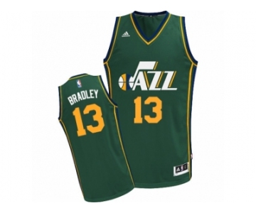 Men Adidas Utah Jazz #13 Tony Bradley Swingman Green Alternate NBA Jersey