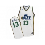 Men Adidas Utah Jazz #13 Tony Bradley Swingman White Home NBA Jersey