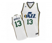 Men Adidas Utah Jazz #13 Tony Bradley Swingman White Home NBA Jersey