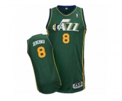 Men Adidas Utah Jazz #8 Jonas Jerebko Authentic Green Alternate NBA Jersey