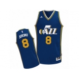 Men Adidas Utah Jazz #8 Jonas Jerebko Swingman Navy Blue Road NBA Jersey