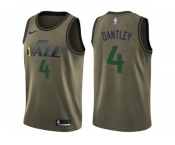 Men Nike Utah Jazz #4 Adrian Dantley Green Salute to Service NBA Swingman Jersey