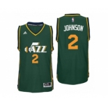 Men Utah Jazz #2 Joe Johnson Alternate Green New Swingman Jersey