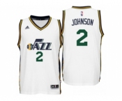 Men Utah Jazz #2 Joe Johnson Home White New Swingman Jersey