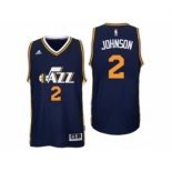 Men Utah Jazz #2 Joe Johnson Road Navy New Swingman Jersey