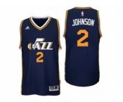 Men Utah Jazz #2 Joe Johnson Road Navy New Swingman Jersey