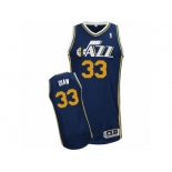 Men's Adidas Utah Jazz #33 Boris Diaw Authentic Navy Blue Road NBA Jersey