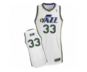 Men's Adidas Utah Jazz #33 Boris Diaw Authentic White Home NBA Jersey