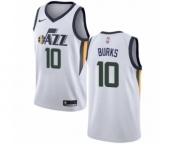 Men's Nike Utah Jazz #10 Alec Burks Swingman NBA Jersey - Association Edition