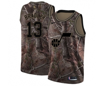 Men's Nike Utah Jazz #13 Tony Bradley Swingman Camo Realtree Collection NBA Jersey