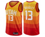 Men's Nike Utah Jazz #13 Tony Bradley Swingman Orange NBA Jersey - City Edition