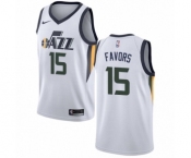 Men's Nike Utah Jazz #15 Derrick Favors Swingman NBA Jersey - Association Edition