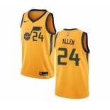 Men's Nike Utah Jazz #24 Grayson Allen Authentic Gold NBA Jersey Statement Edition