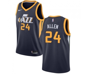 Men's Nike Utah Jazz #24 Grayson Allen Swingman Navy Blue NBA Jersey - Icon Edition